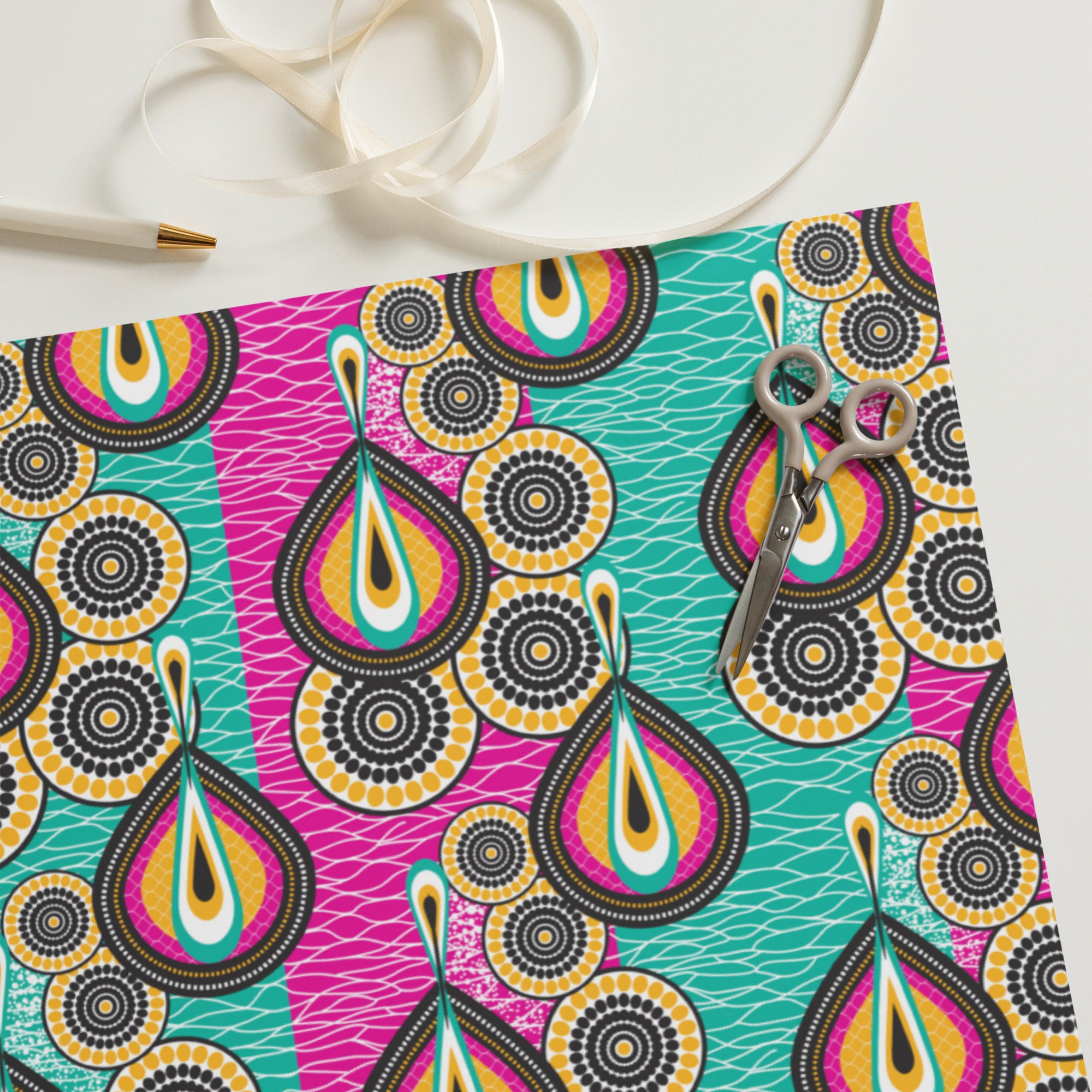 African Print Wrapping paper sheets