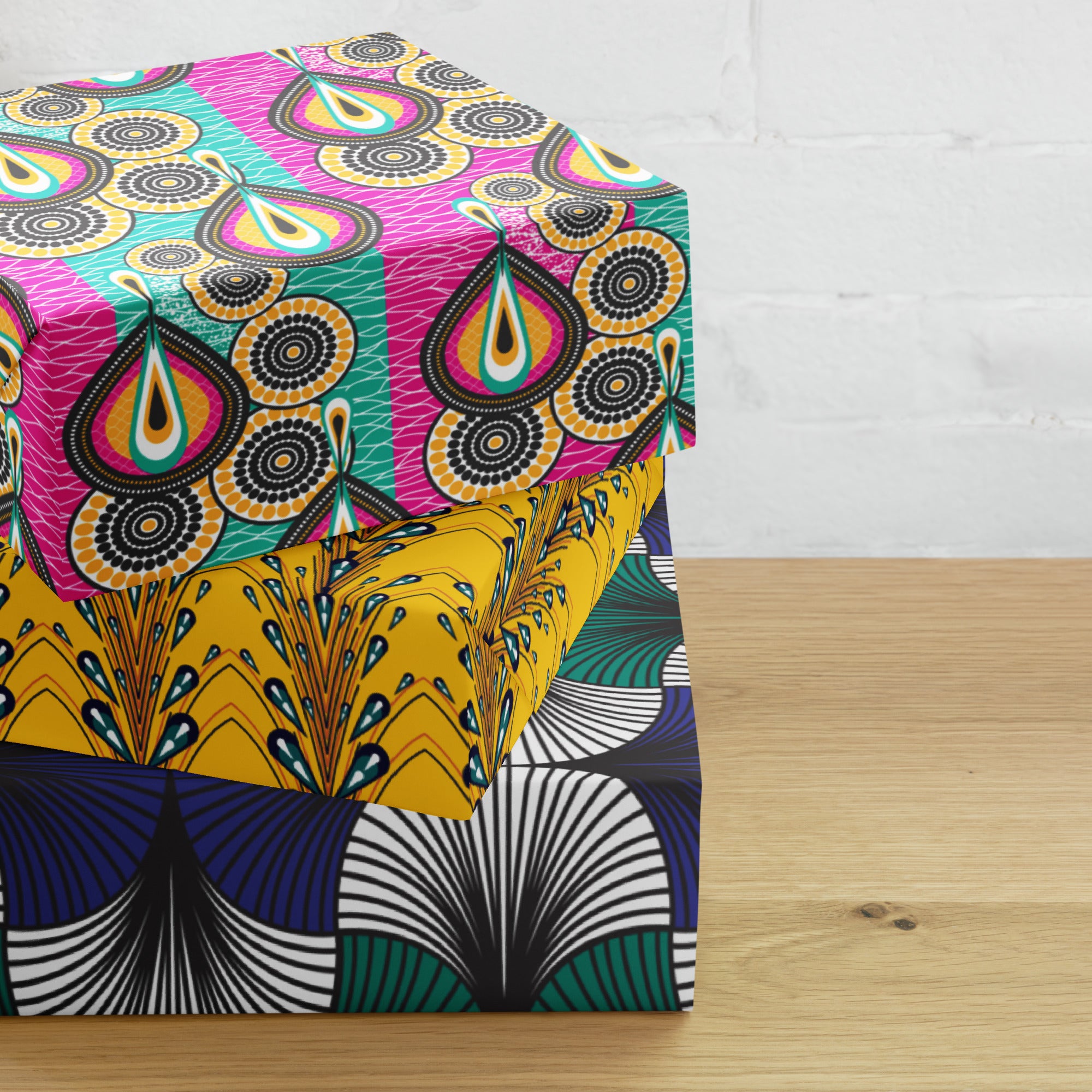 African Print Wrapping paper sheets