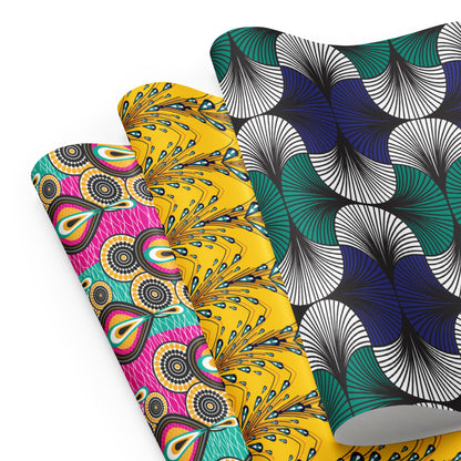 African Print Wrapping paper sheets