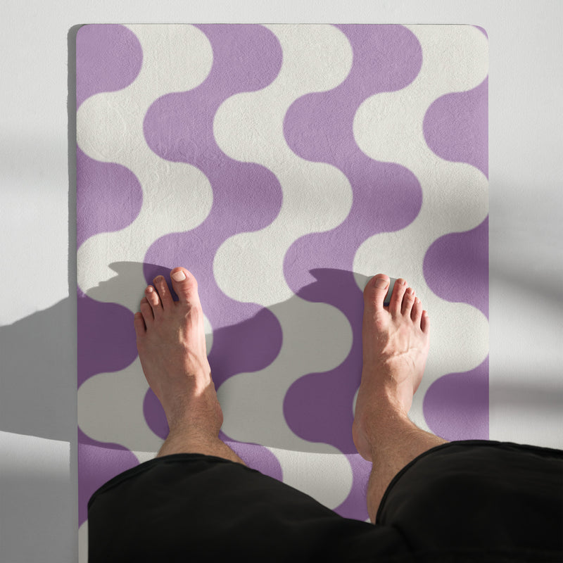 Purple Print Yoga mat