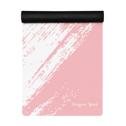 Move With Spirit Pink and White Yoga mat