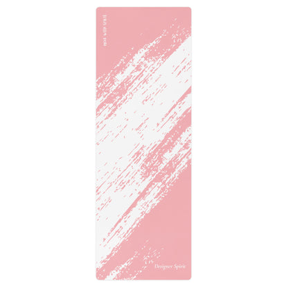 Move With Spirit Pink and White Yoga mat