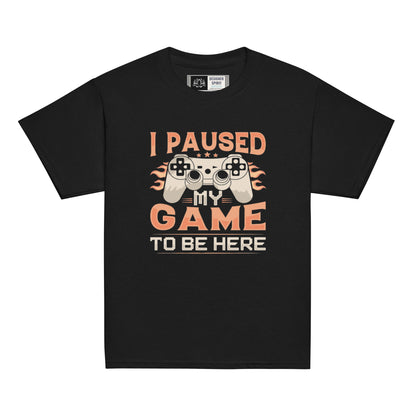 I Paused My Game Youth classic tee