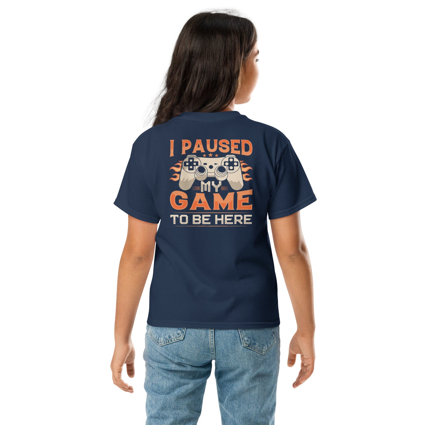 I Paused My Game Youth classic tee