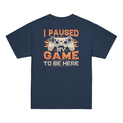 I Paused My Game Youth classic tee