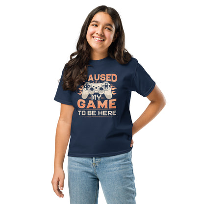 I Paused My Game Youth classic tee