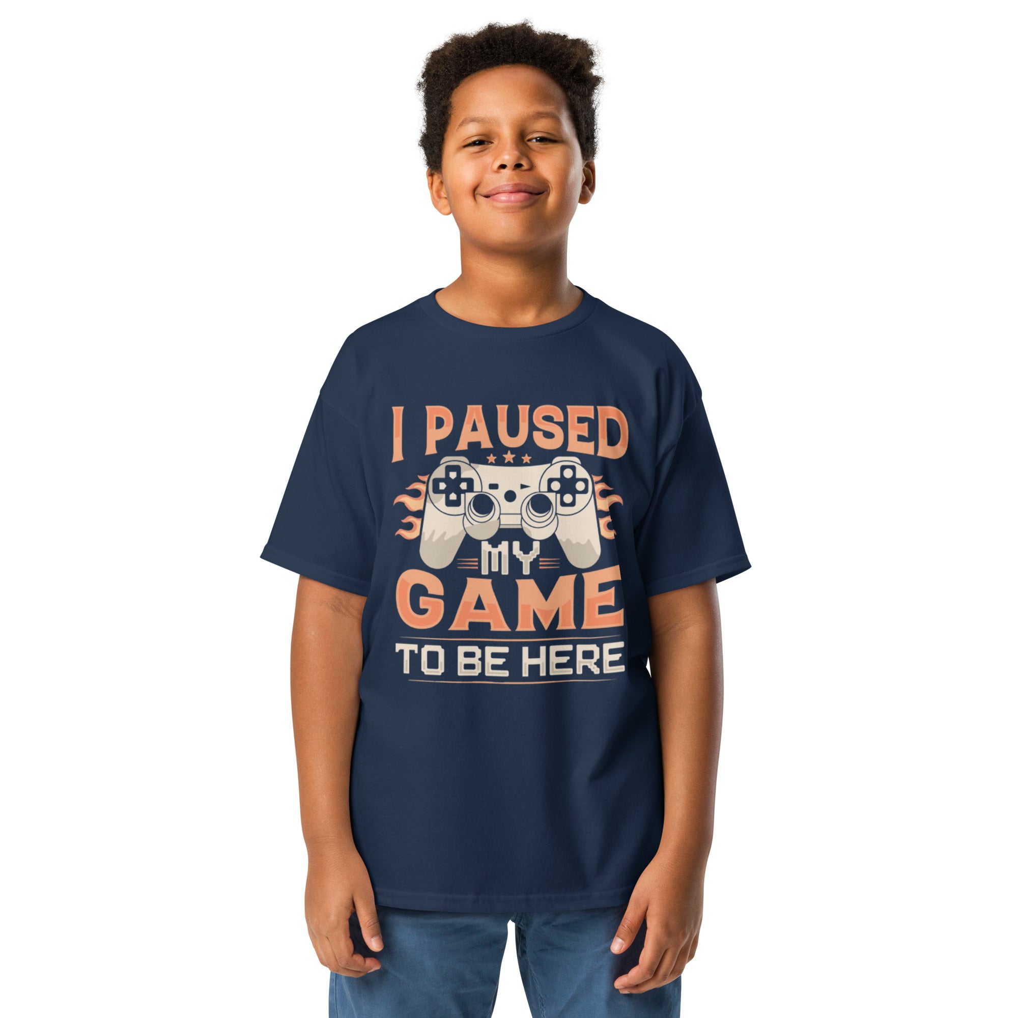 I Paused My Game Youth classic tee