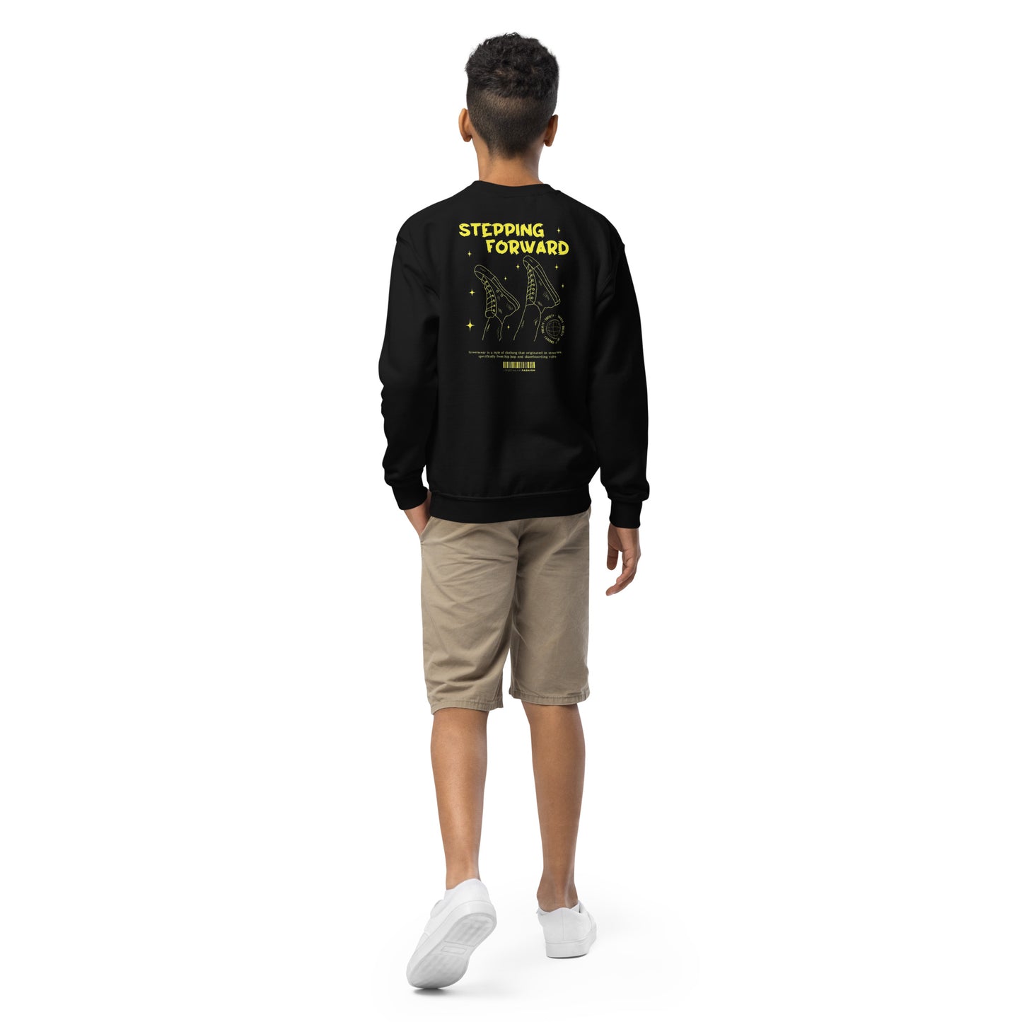 Stepping forward Youth crewneck sweatshirt