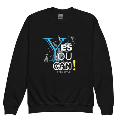 Yes You Can Youth crewneck sweatshirt