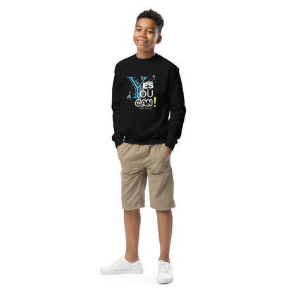 Yes You Can Youth crewneck sweatshirt