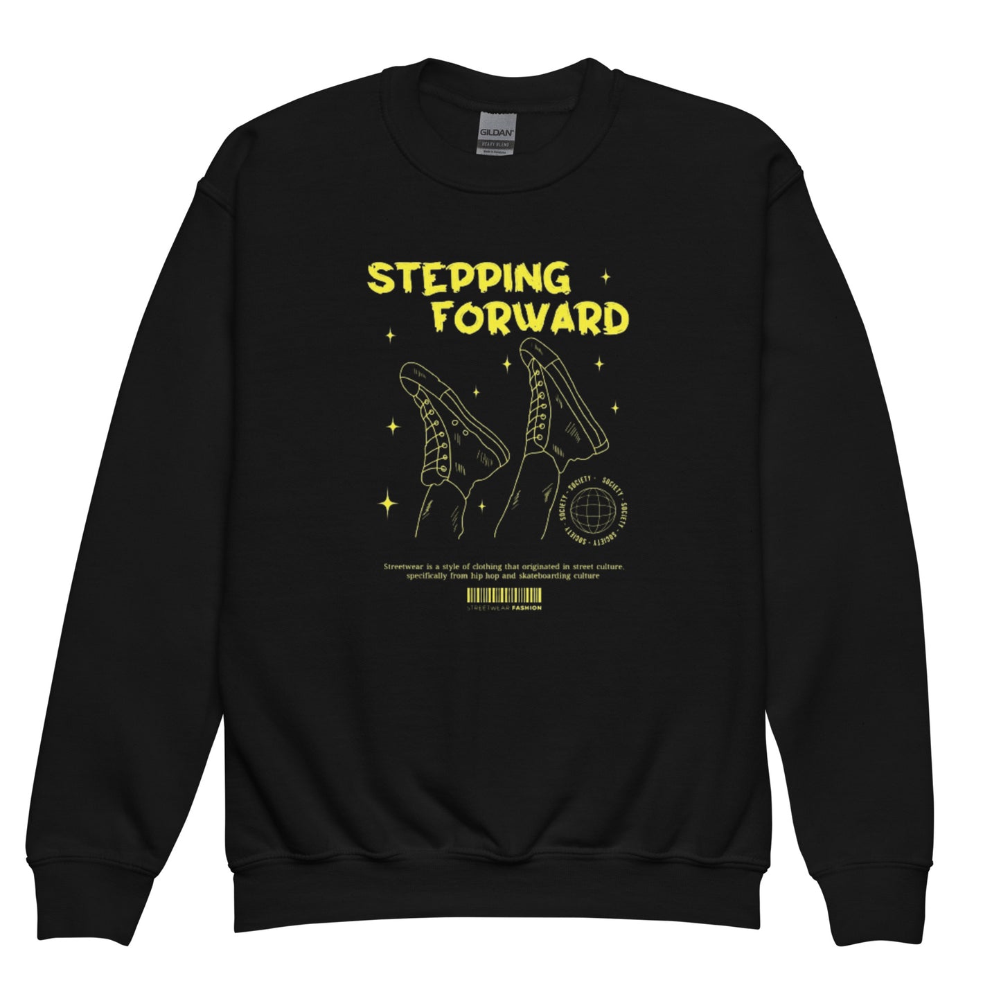 Stepping forward Youth crewneck sweatshirt