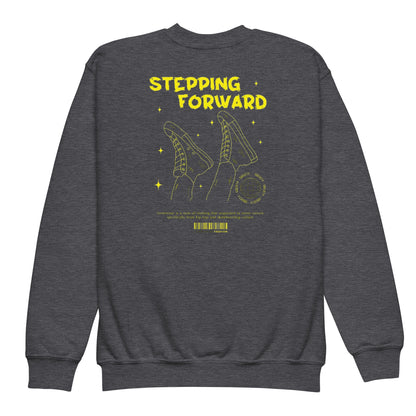 Stepping forward Youth crewneck sweatshirt