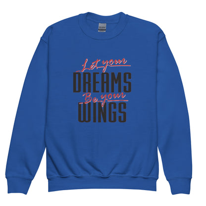 Let Your Dreams Be Your Wings Youth crewneck sweatshirt