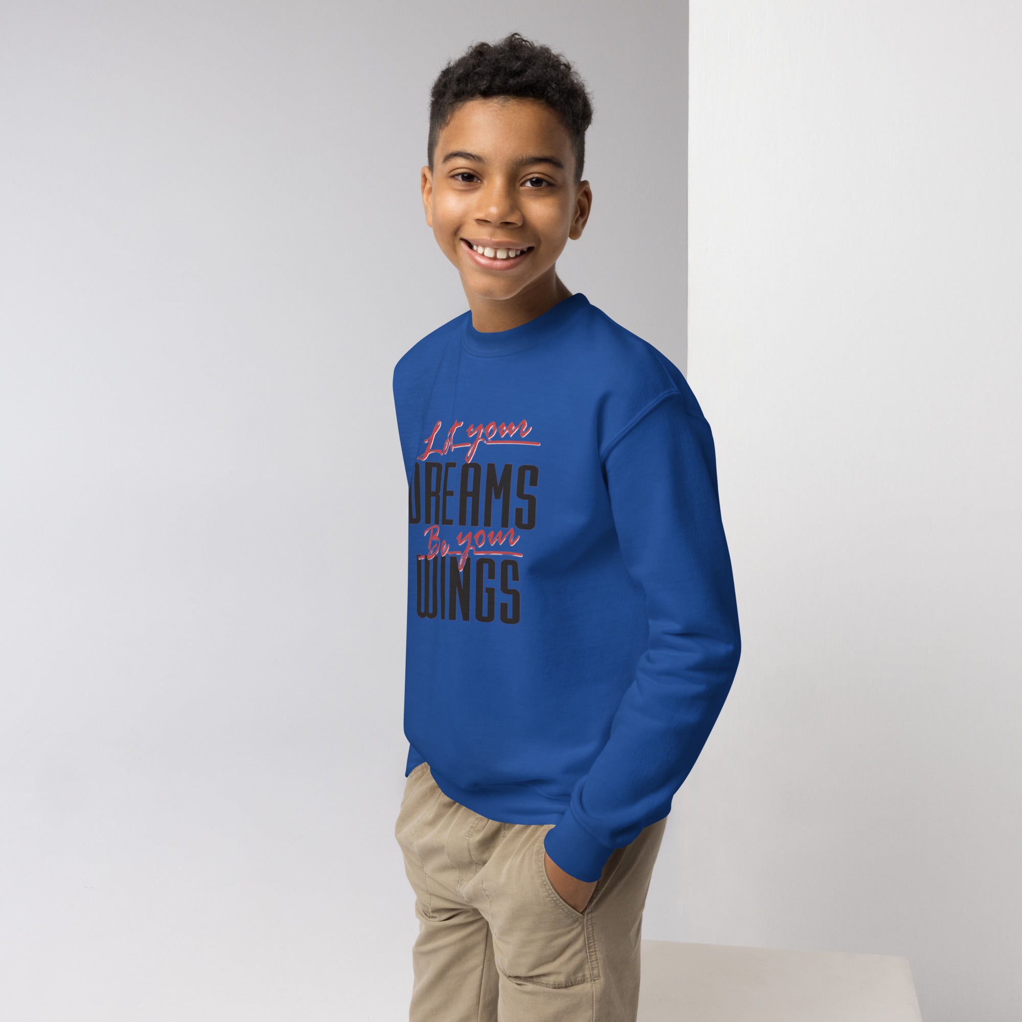 Let Your Dreams Be Your Wings Youth crewneck sweatshirt