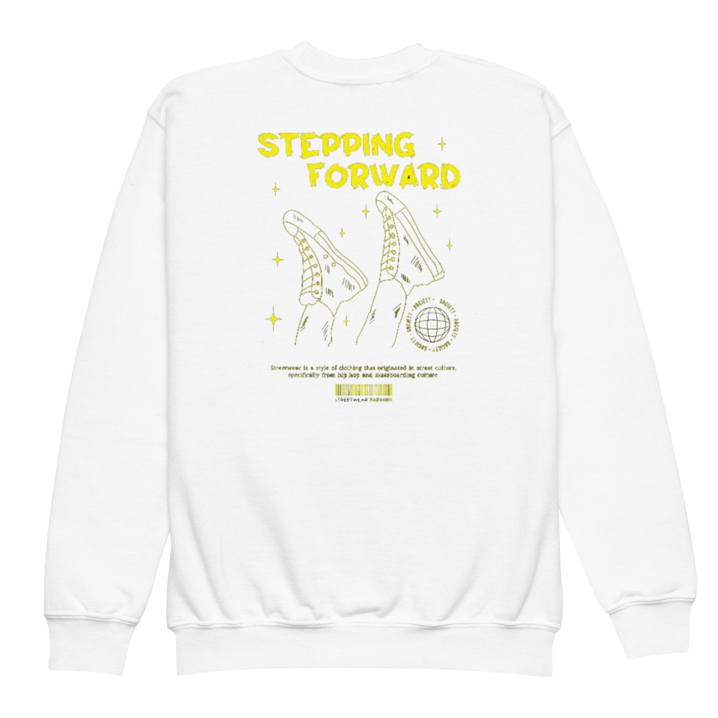 Stepping forward Youth crewneck sweatshirt