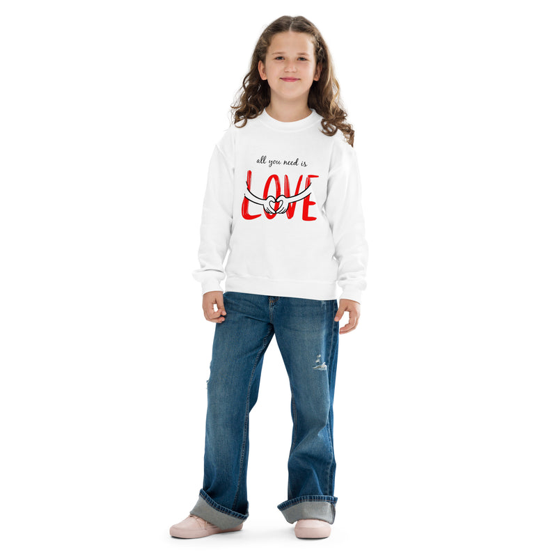 All You Need Is Love Youth crewneck sweatshirt