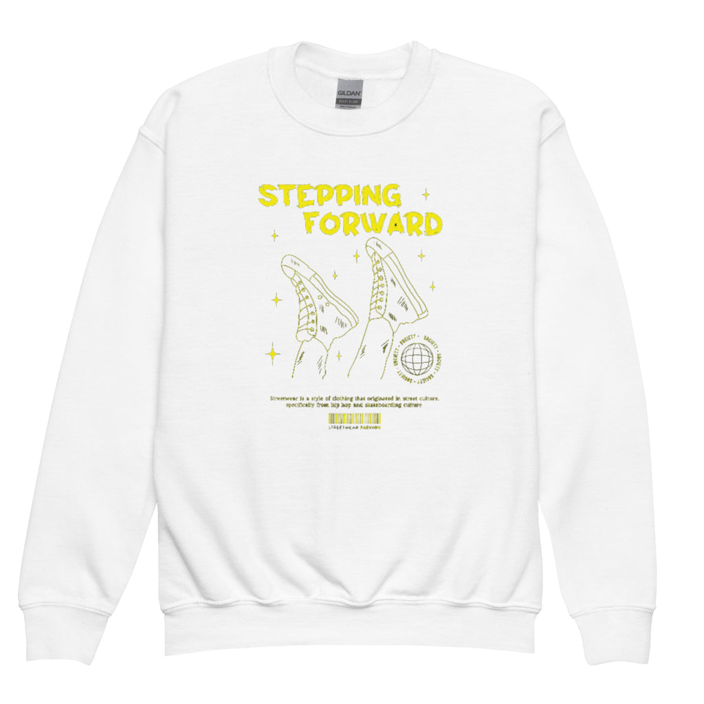 Stepping forward Youth crewneck sweatshirt