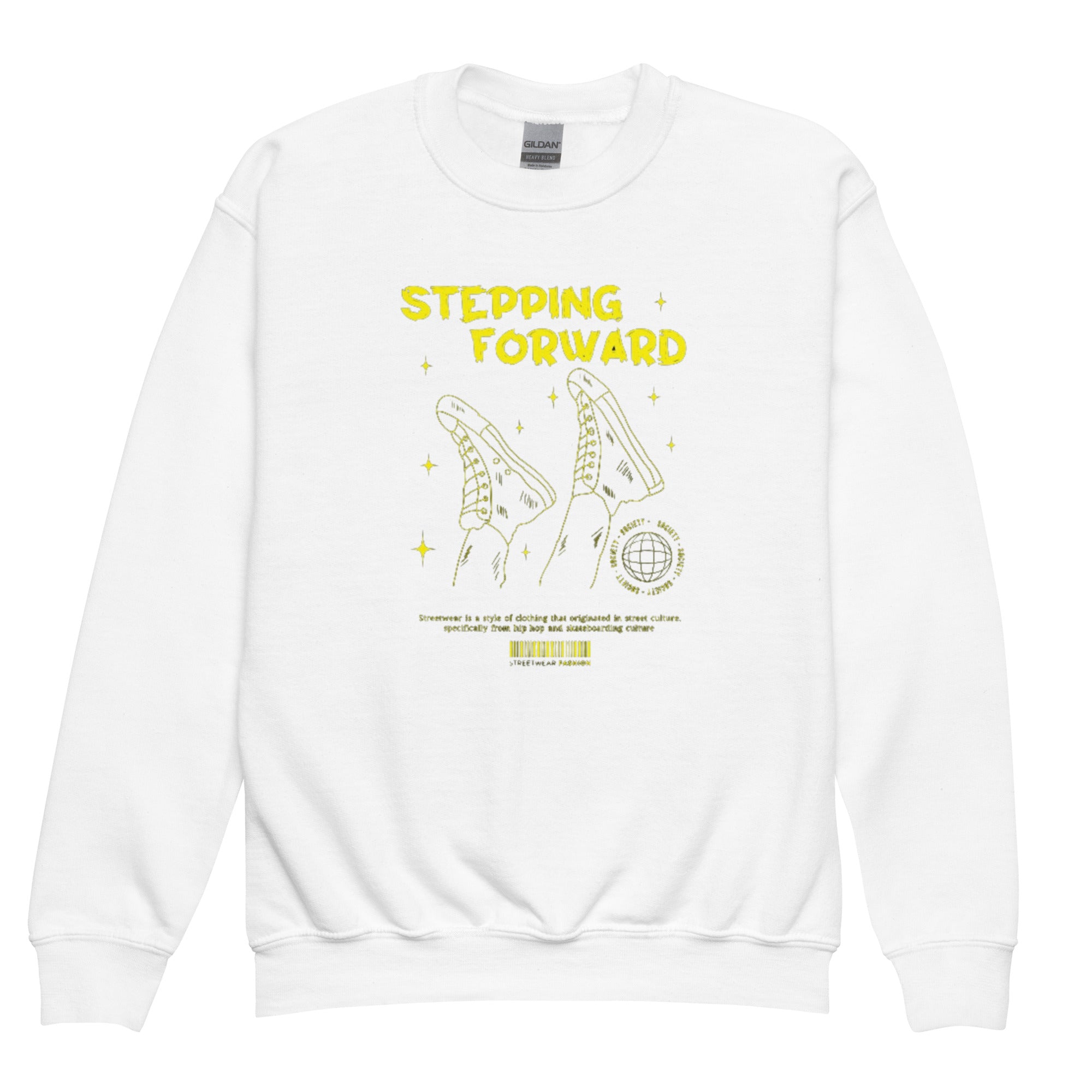Stepping forward Youth crewneck sweatshirt