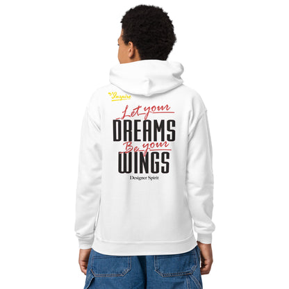 Let Your Dreams Be Your Wings Youth heavy blend hoodie