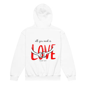 All You Need Is Love Youth heavy blend hoodie