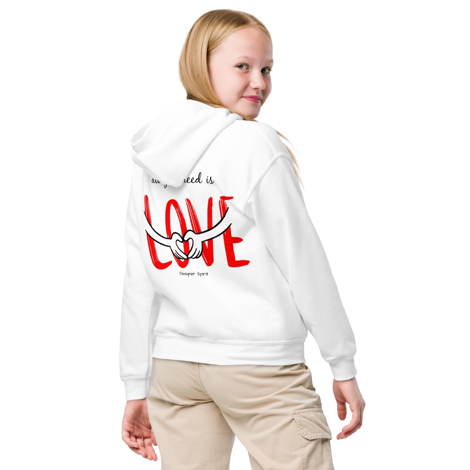 All You Need Is Love Youth heavy blend hoodie