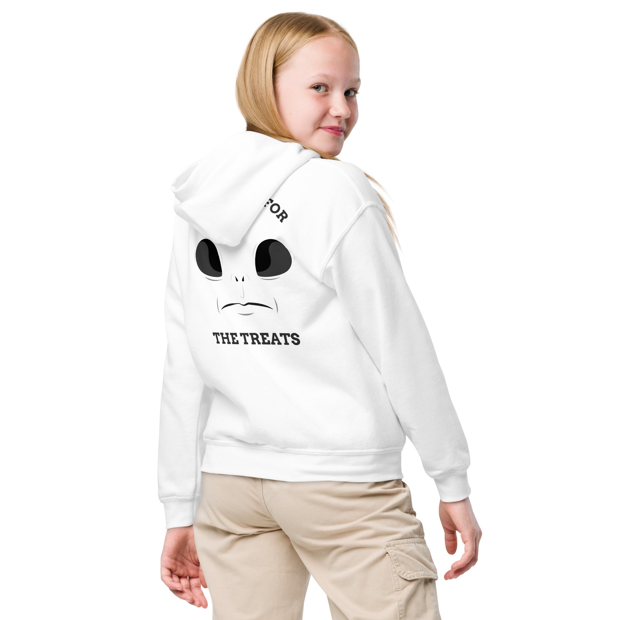 Here for the Treats Youth heavy blend hoodie