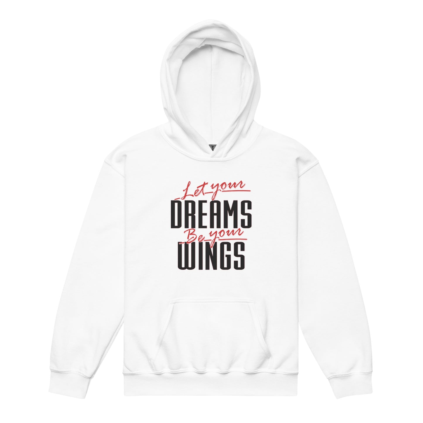 Let Your Dreams Be Your Wings Youth heavy blend hoodie