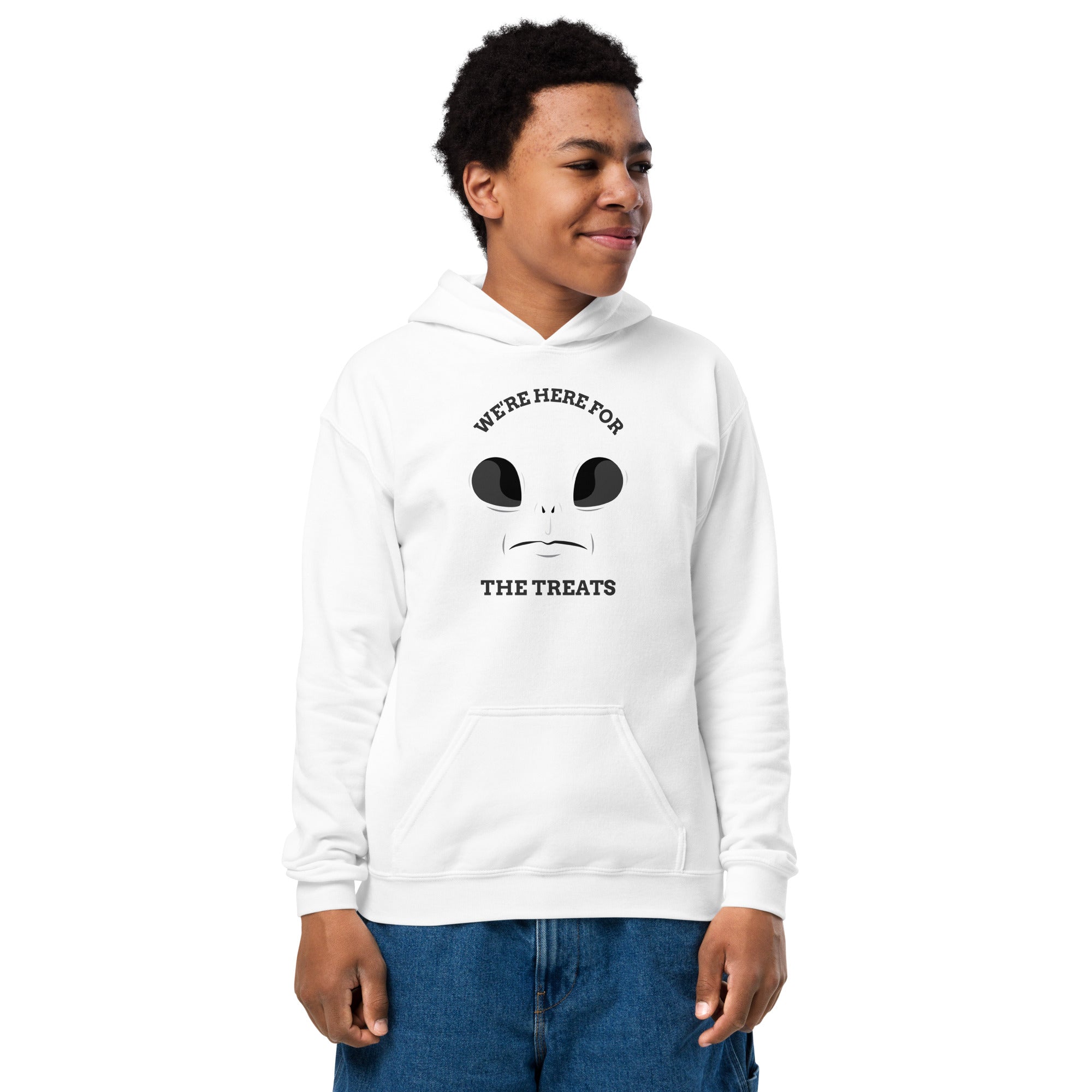Here for the Treats Youth heavy blend hoodie