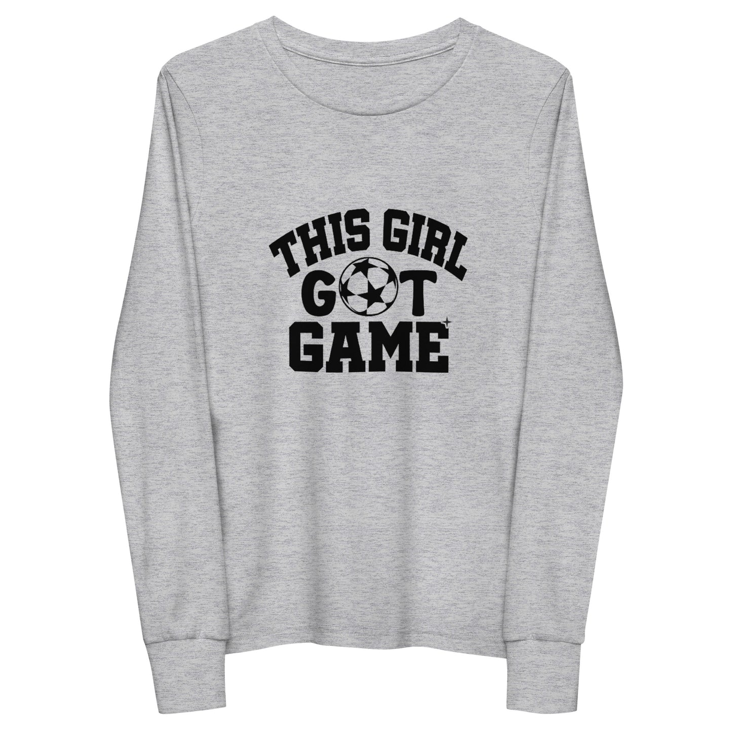 This Girl Got Game Soccer Youth long sleeve tee