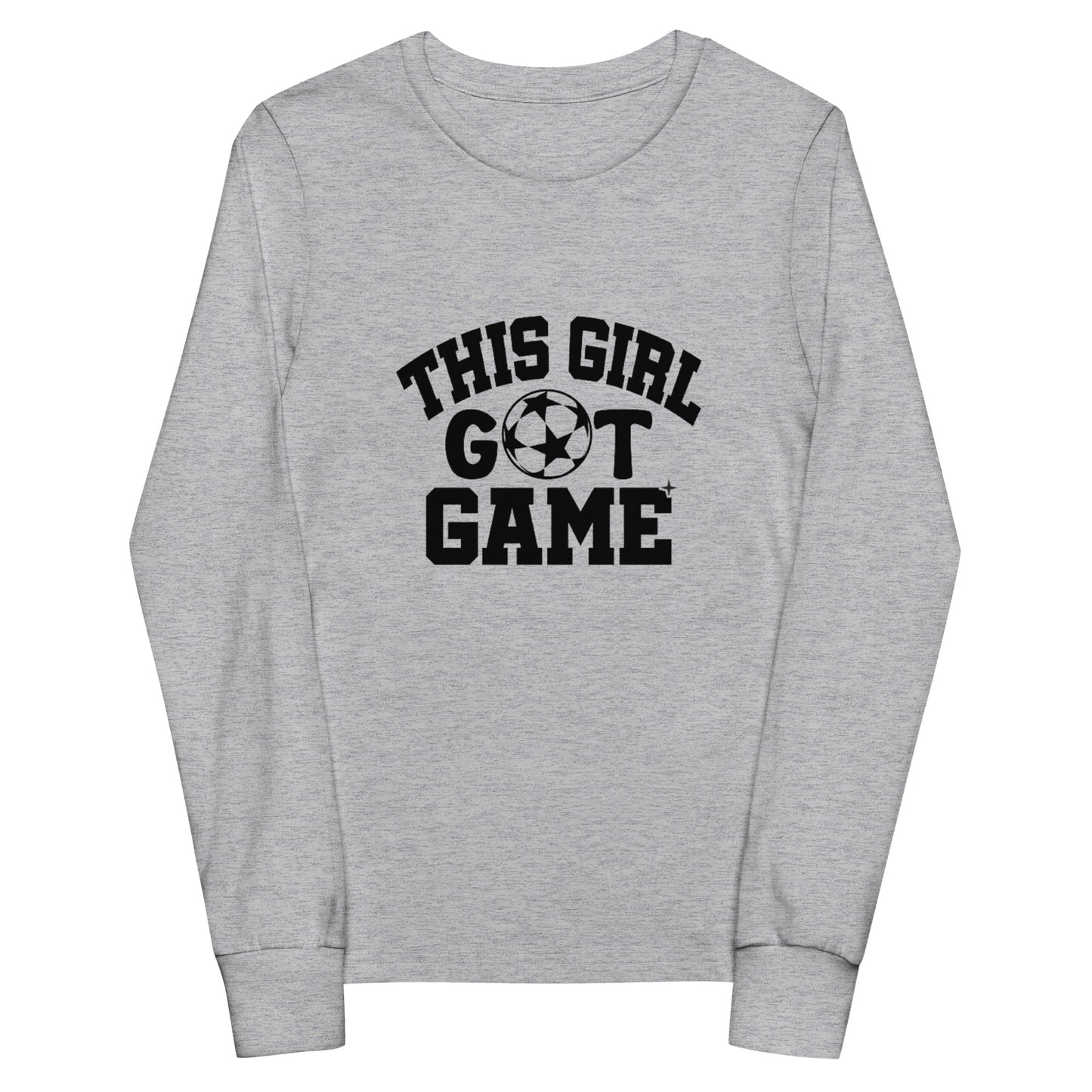 This Girl Got Game Soccer Youth long sleeve tee