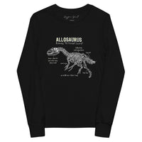 Allosaurus Skeleton Youth long sleeve tee