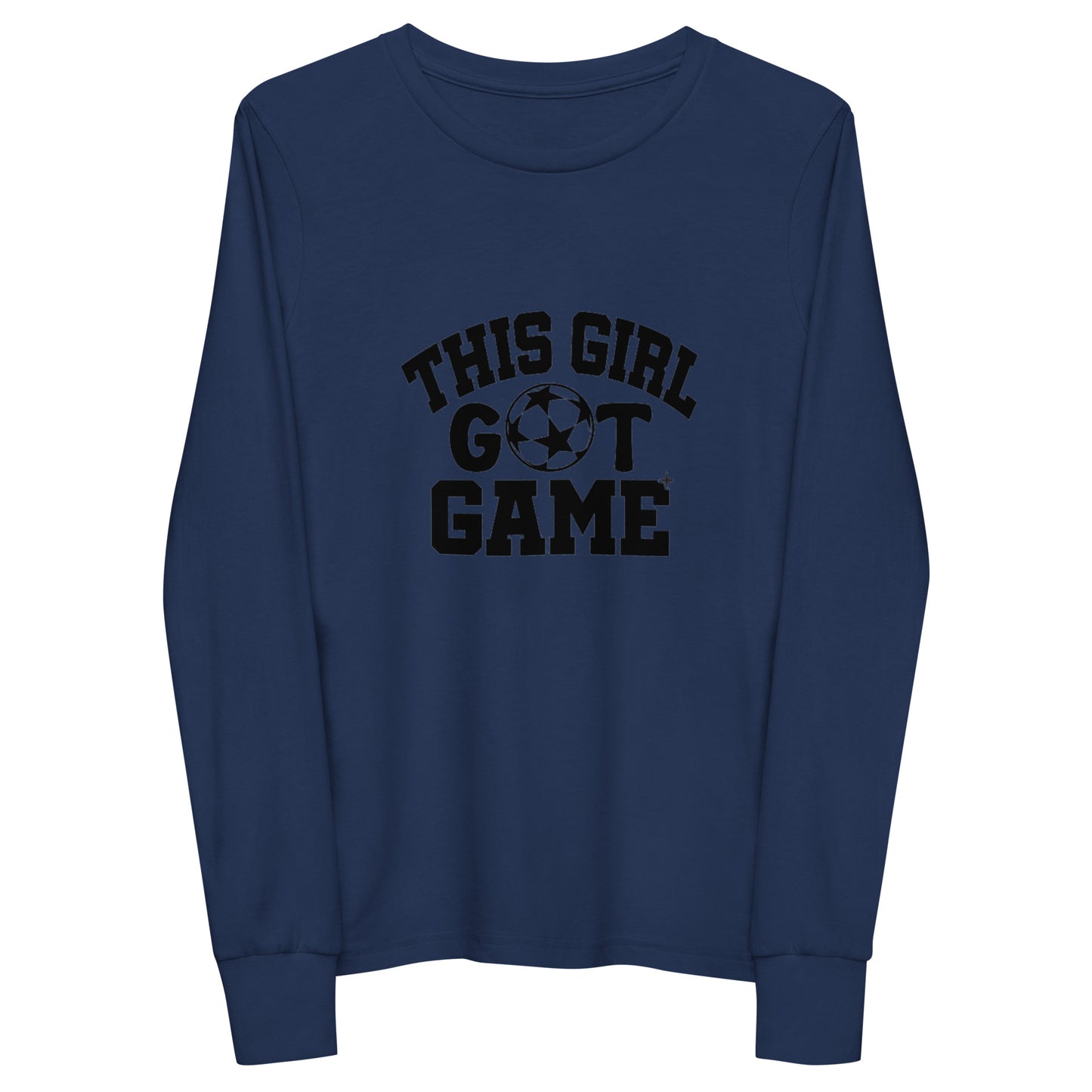 This Girl Got Game Soccer Youth long sleeve tee