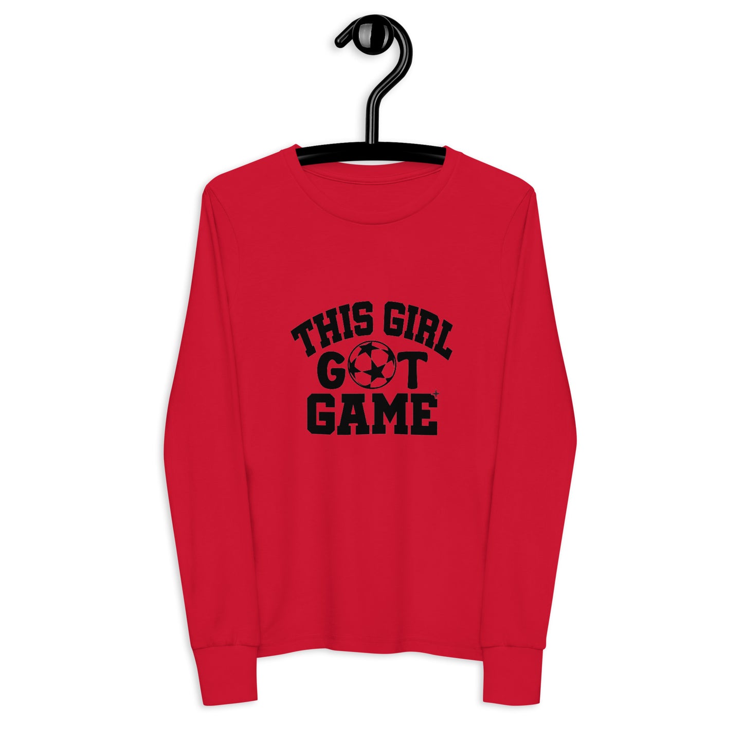 This Girl Got Game Soccer Youth long sleeve tee