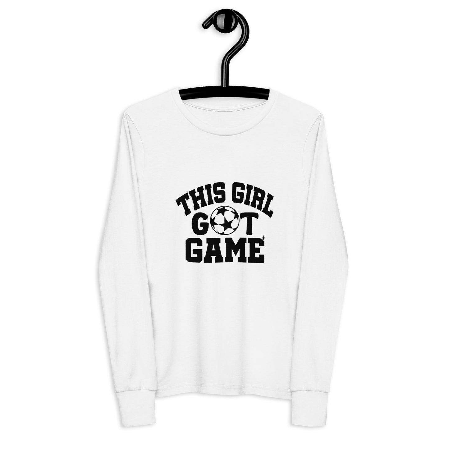 This Girl Got Game Soccer Youth long sleeve tee