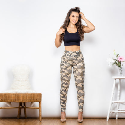 Camo Push Up Yoga Compression Pants