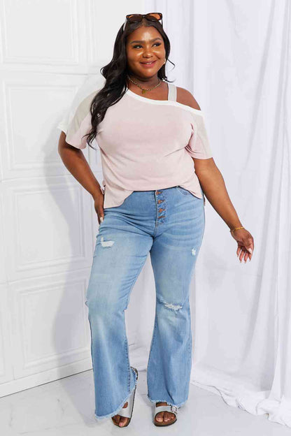 Something Simple Cold Shoulder Tee