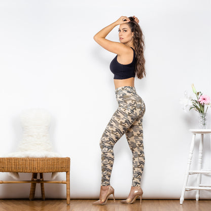 Camo Push Up Yoga Compression Pants