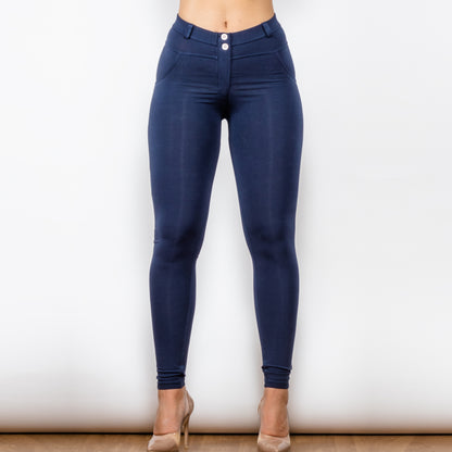 Dark Blue Waterproof Vintage Stretch Cotton Pants