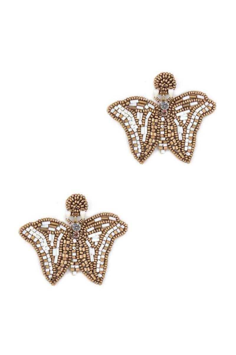 Butterfly Beaded Fashion Earrings