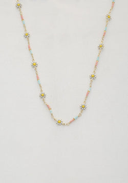 Flower Beaded Necklace