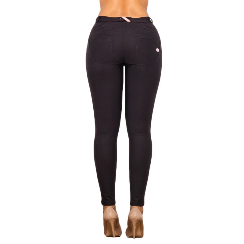 Black High Stretch Shaping Thicker Butt Lift Pants