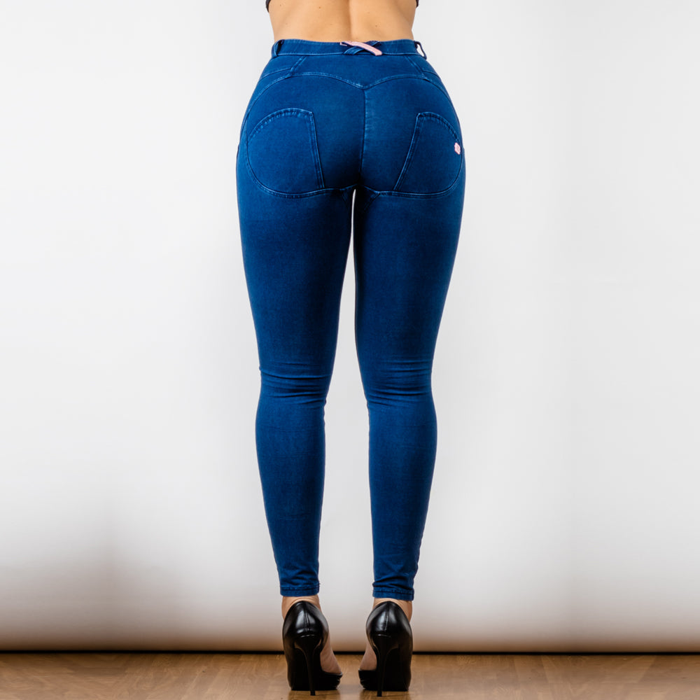 Dark Blue Butt Shaping Push Up Effect Yoga Pants