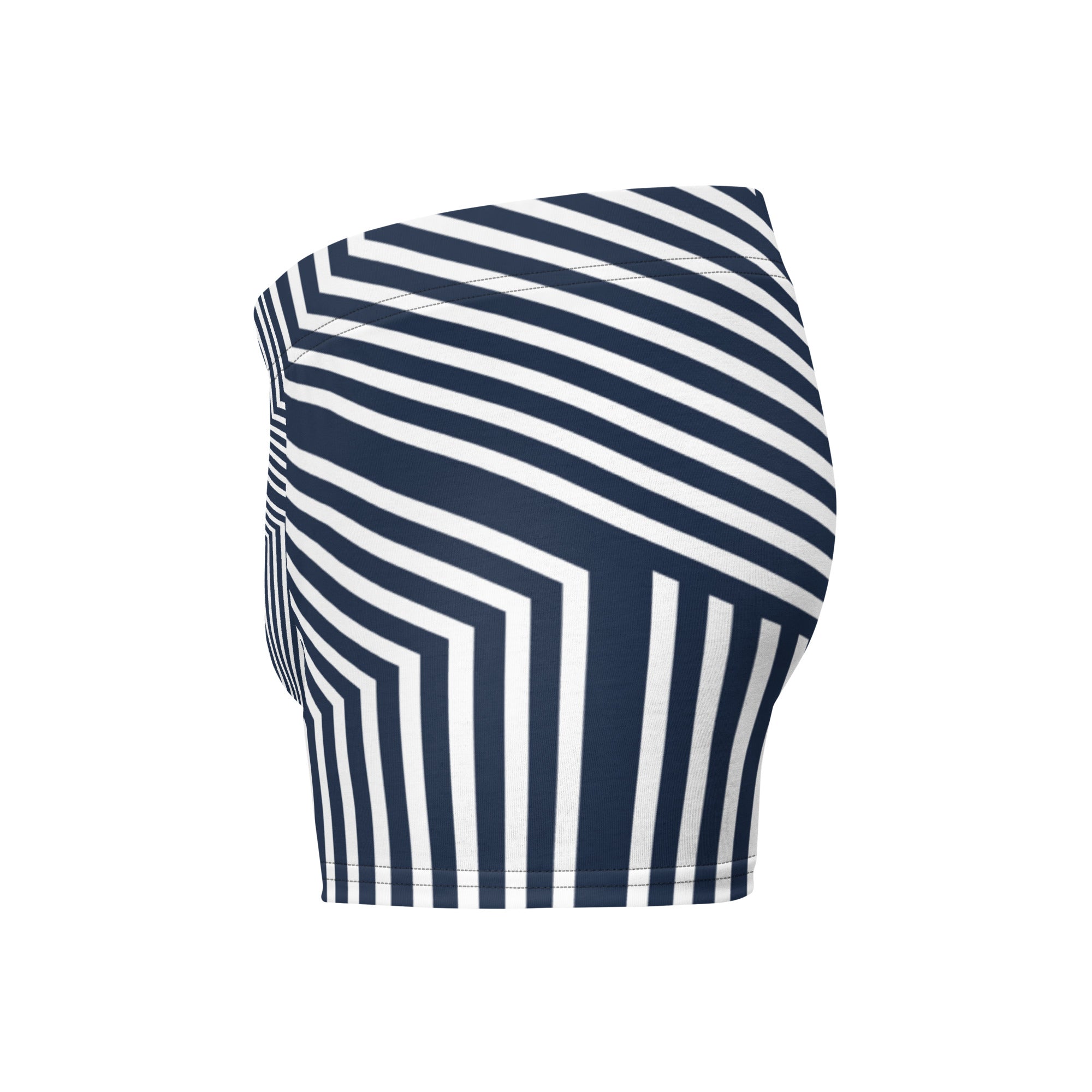 Blue and White Stripped Boxer Briefs