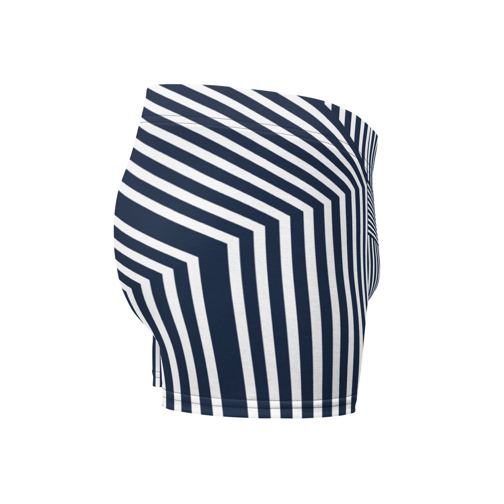 Blue and White Stripped Boxer Briefs