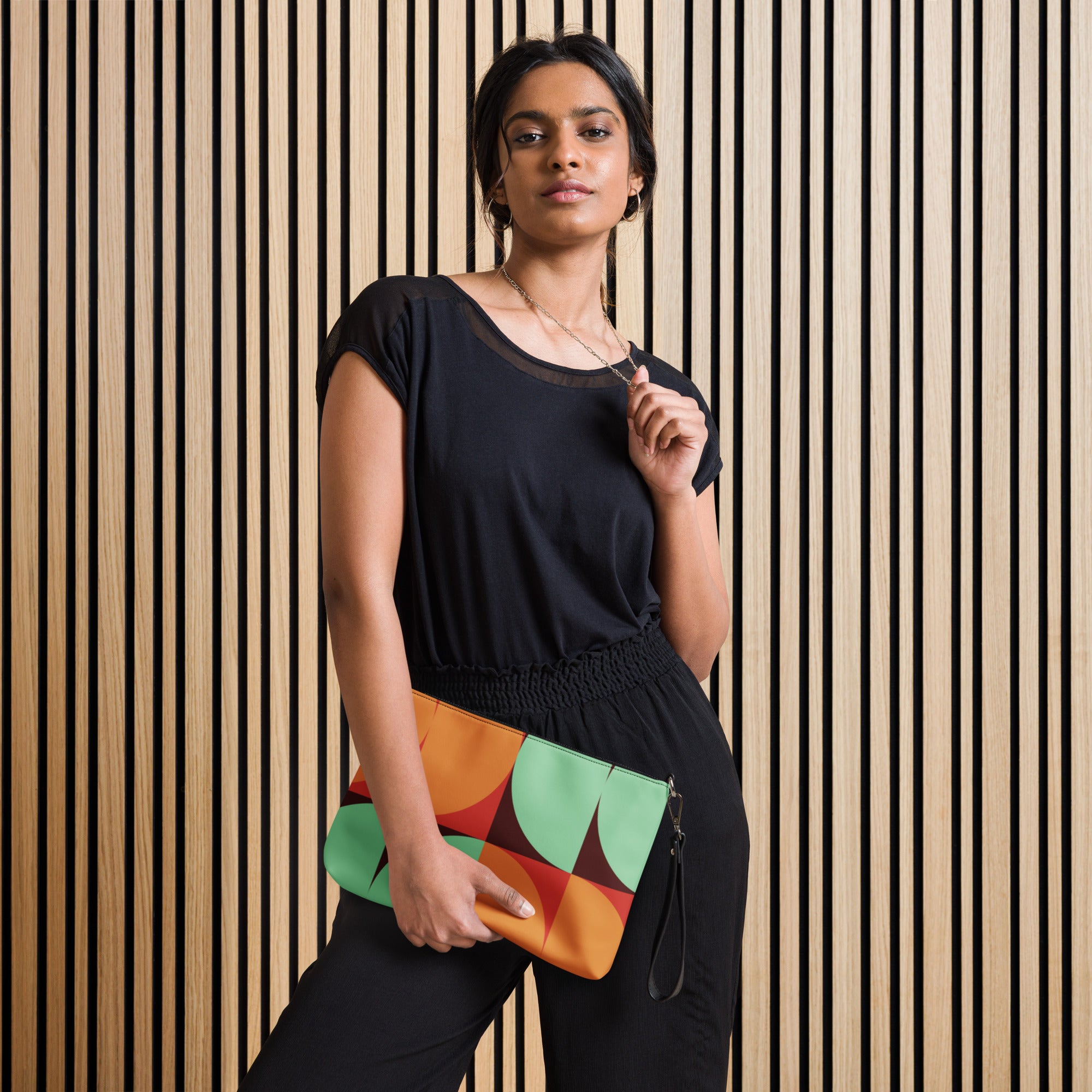 Multi Color Geo Print Crossbody bag