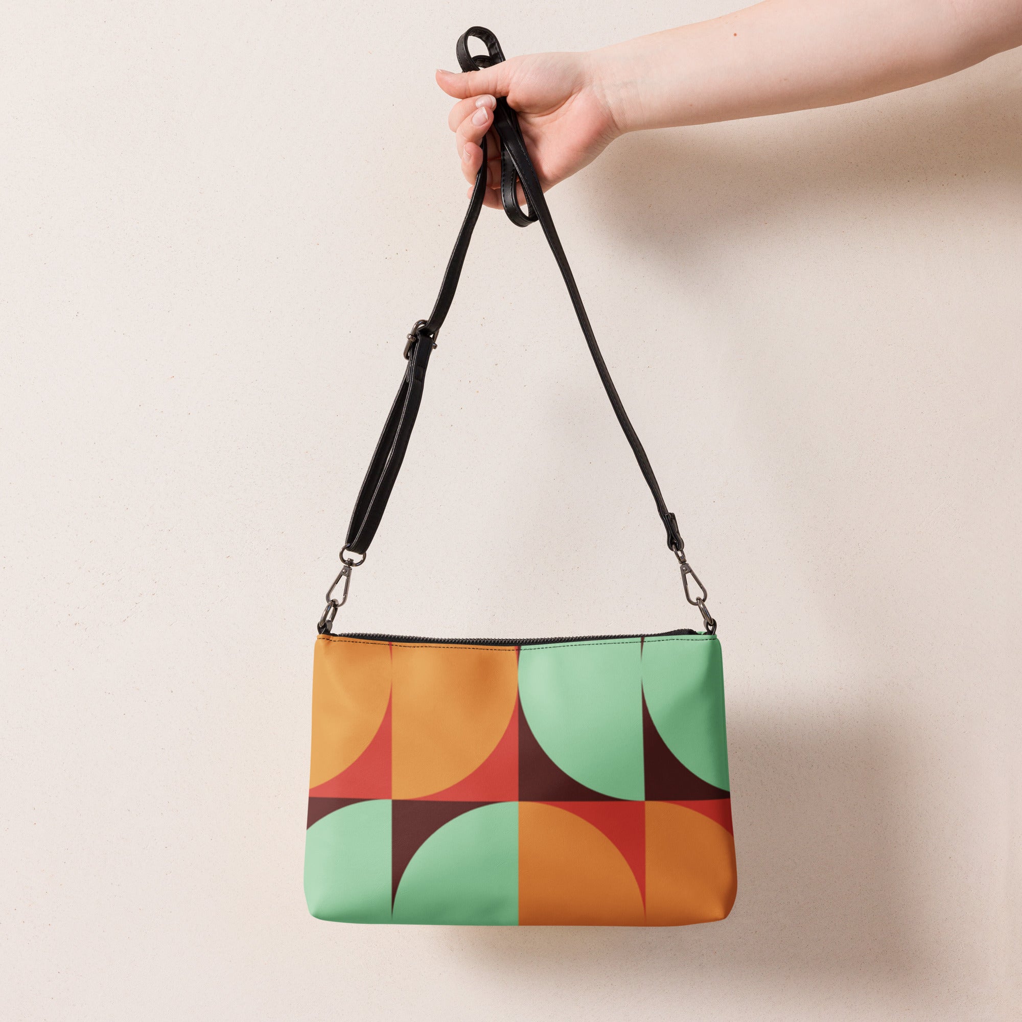 Multi Color Geo Print Crossbody bag