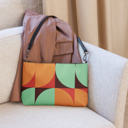 Multi Color Geo Print Crossbody bag