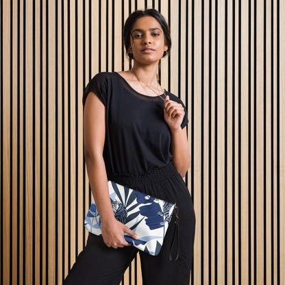 Blue Tiger Print Crossbody bag