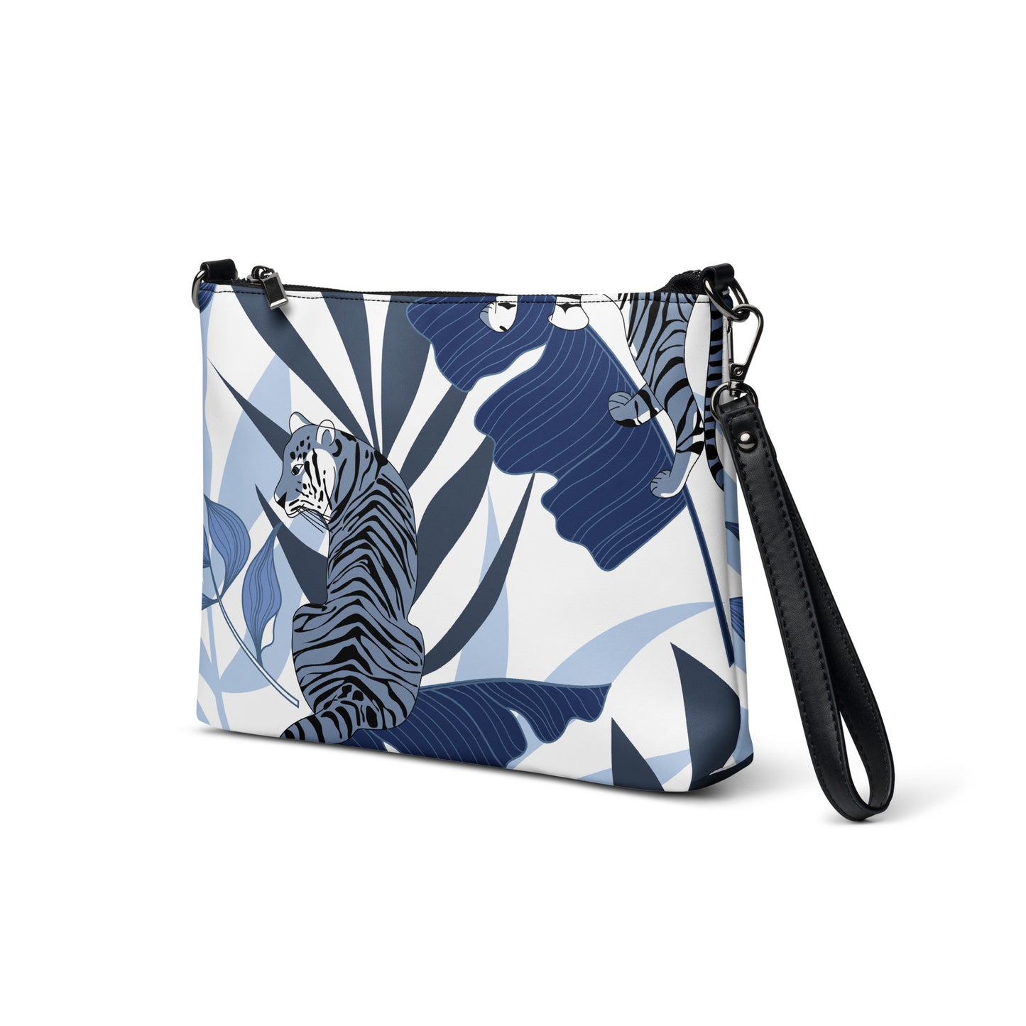 Blue Tiger Print Crossbody bag