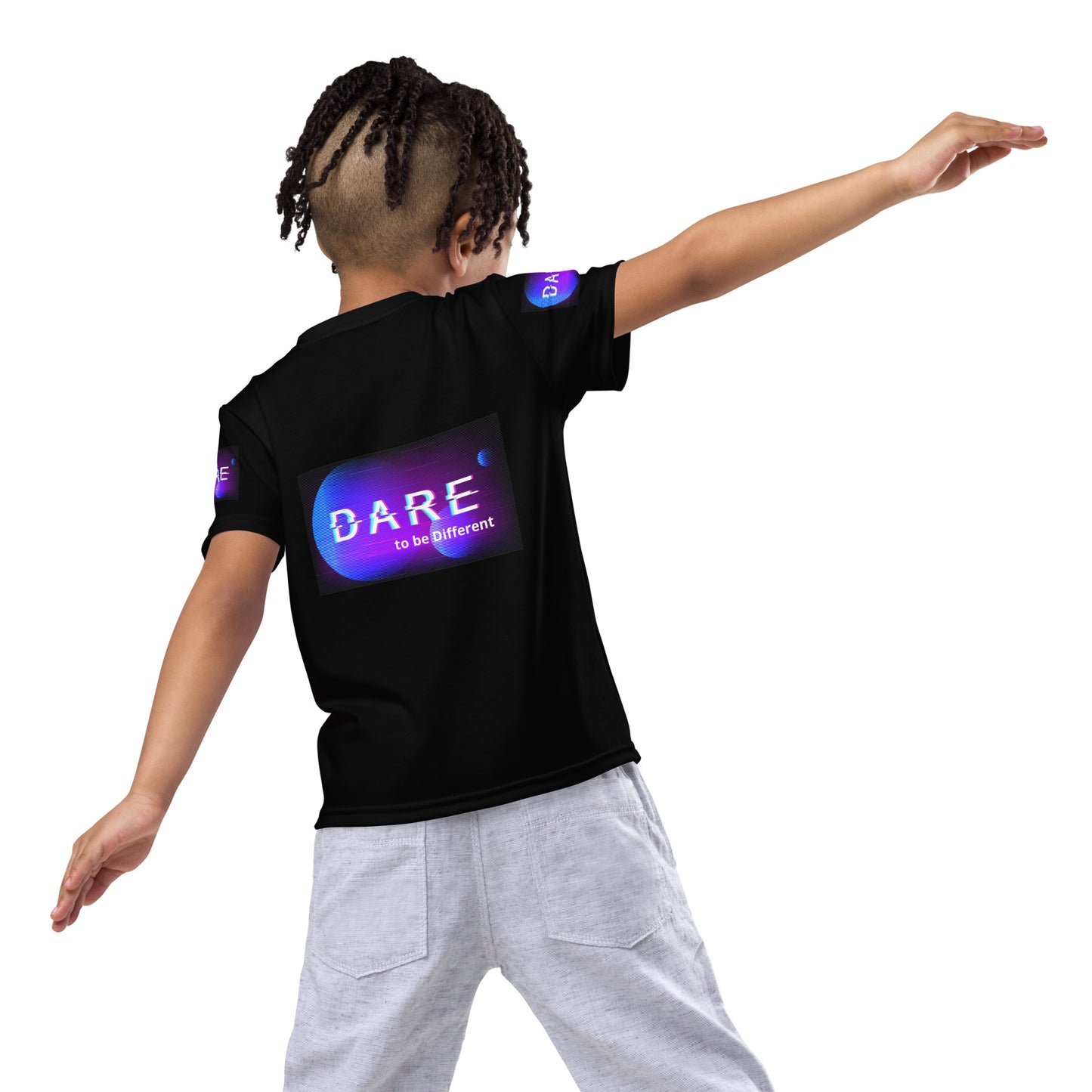 Dare to be Different Kids unisex crew neck t-shirt